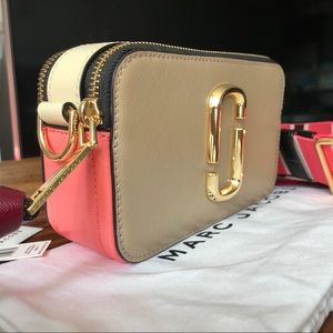 Marc Jacobs Snapshot Leather bag Pink Multicolors